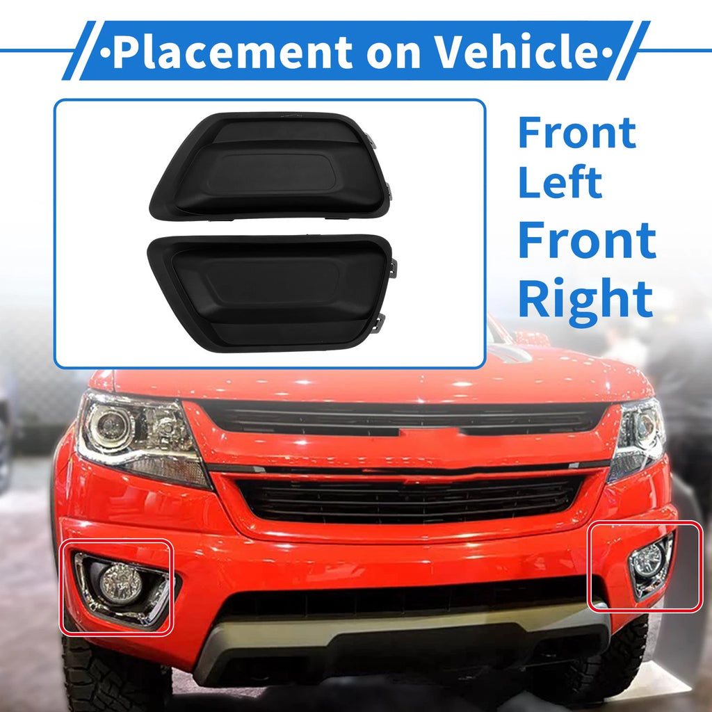 Front Left Right Fog Light Grill Replacement for Chevrolet Colorado (2017–2020)
