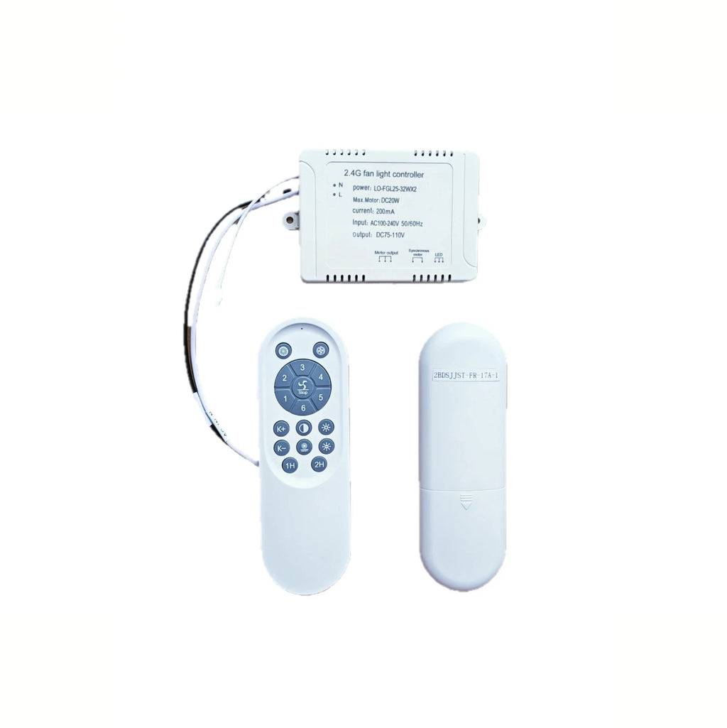Ceiling Fan Light with Remote for Bedroom (24V DC)