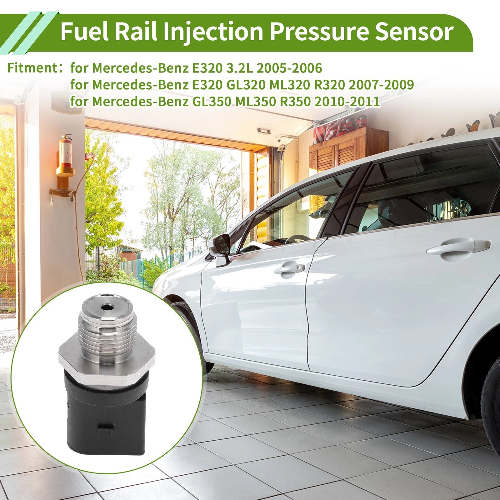 Fuel Injection Pressure Sensor Replacement for Mercedes-Benz E320 (2003–2009)