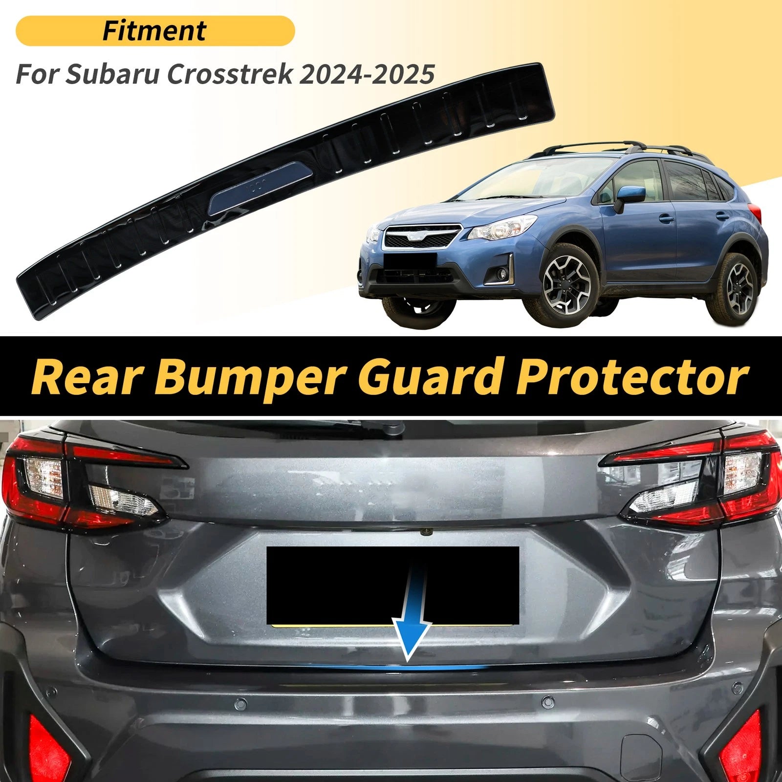 Bumper Guards for Subaru Crosstrek 2024-2025 Titanium Tone 1 Pc