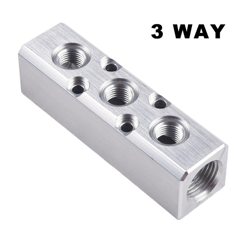 Manifold Blocks for - Threaded Aluminum, Anti-Oxidation