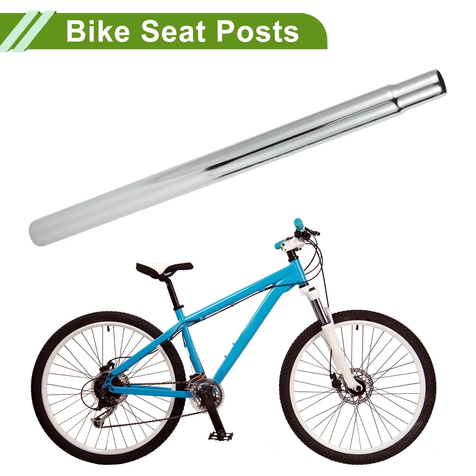 Seat Post Hardware 25.4x400mm Durable Replacement for Bike Saddle Tube