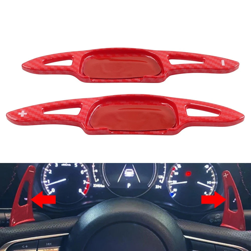 Steering Wheel Shift Paddle Extensions for Mazda 3, CX-30, CX-50, CX-60, CX-90, MX-30