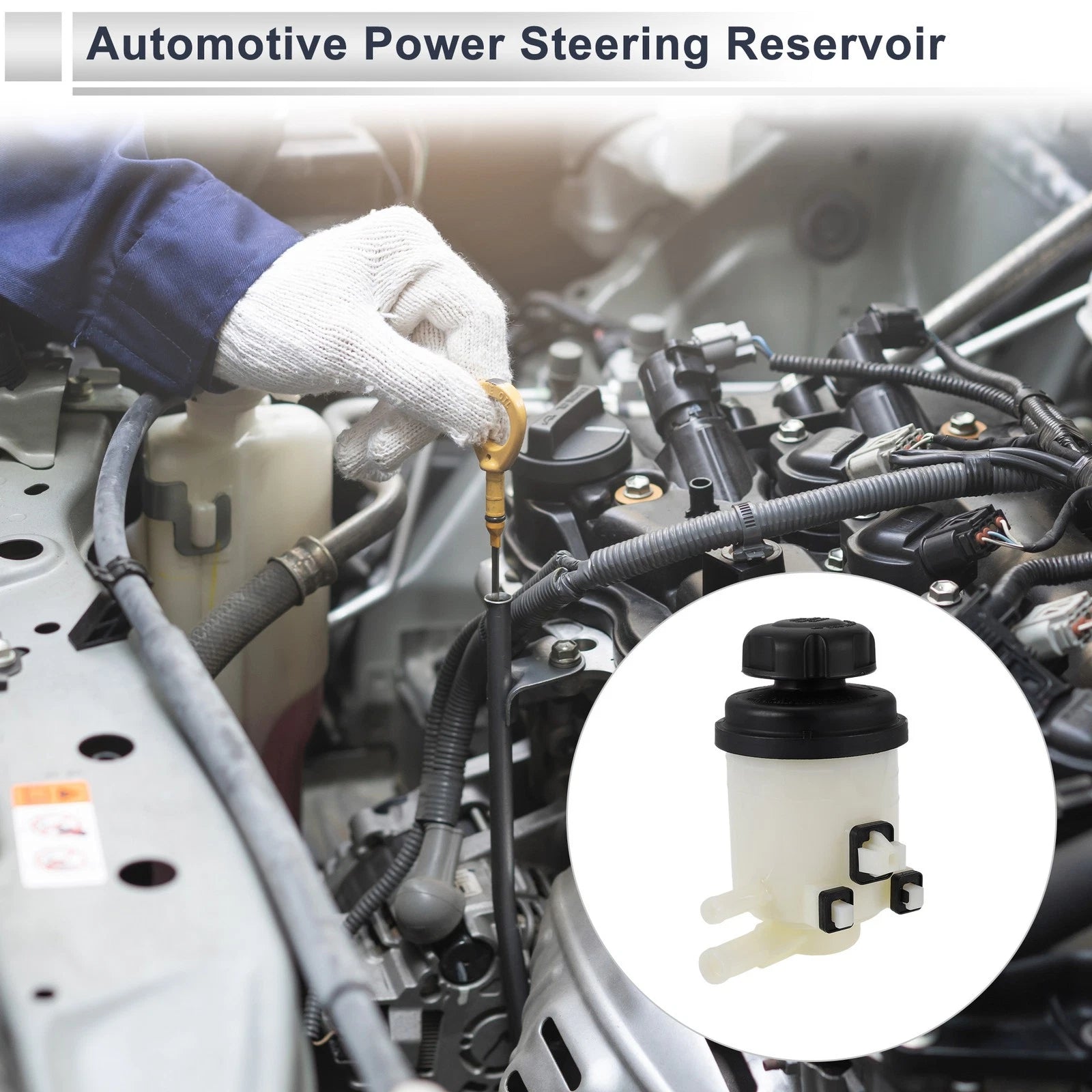 Power Steering Reservoir Replacement for Hyundai Genesis Coupe 2008–2016 1 Pc