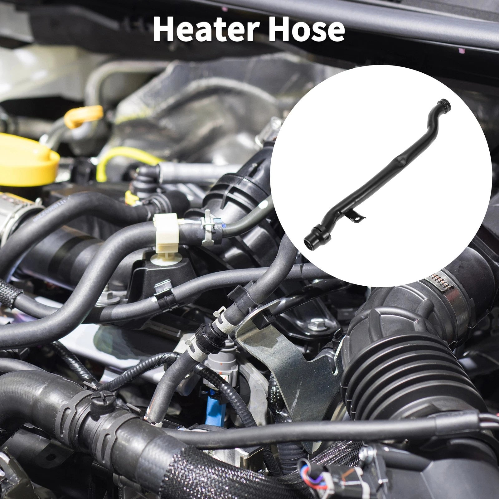 Heater Hose OEM Replacement for Audi A4 Quattro (1995–2000) Metal Black