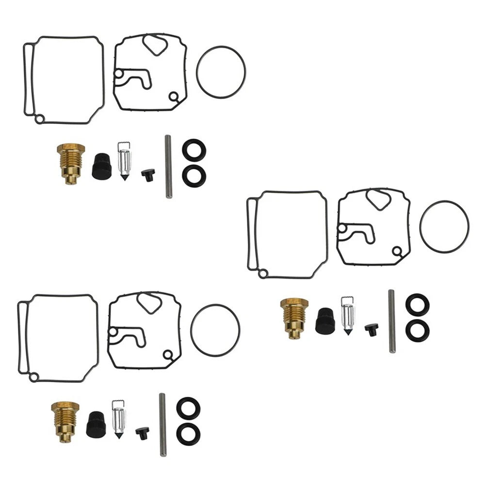Set of 3 Carburetor Rebuild Kits for Yamaha 75-90 HP (1975–1980) 6H1-W0093-10-00
