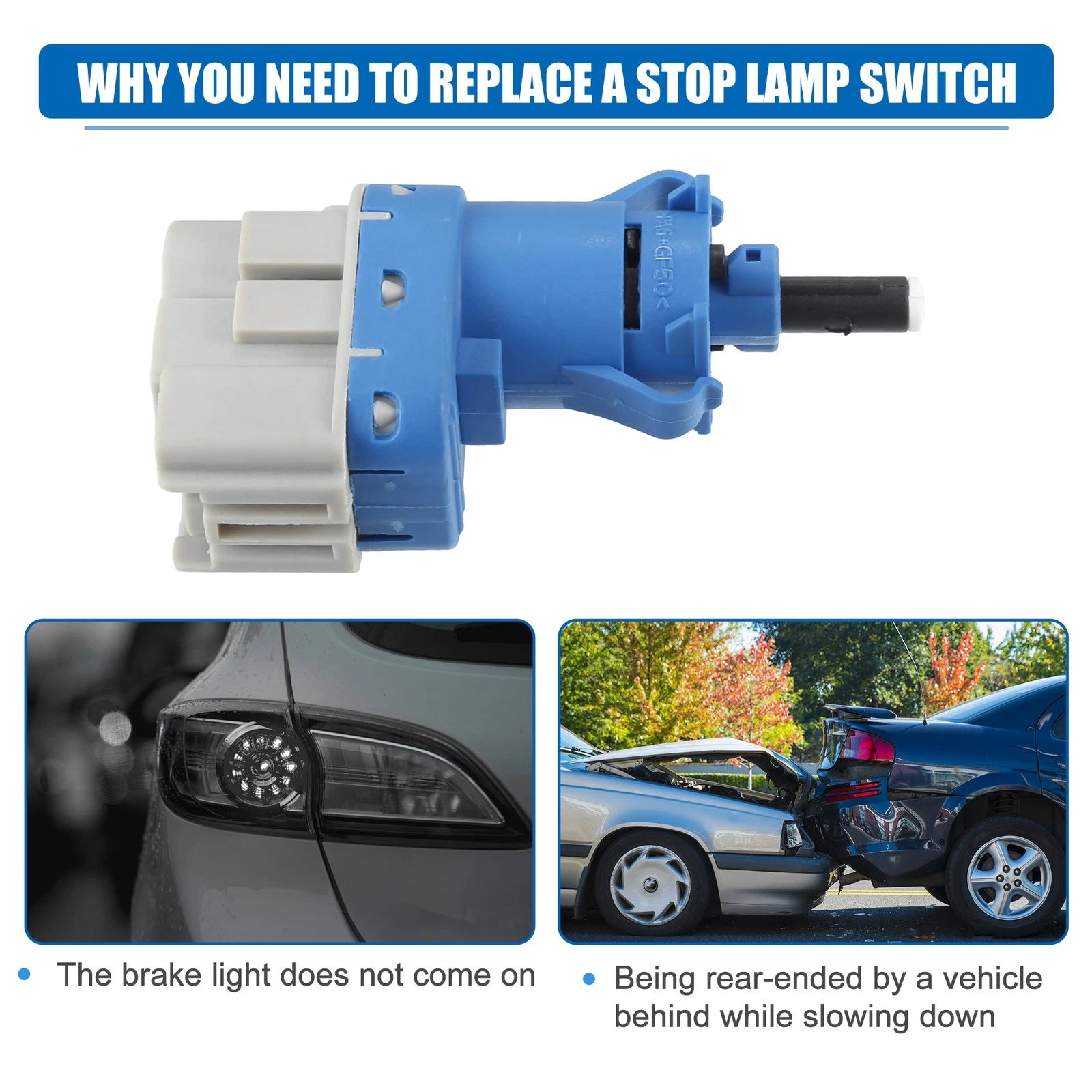Stop Lamp Switch Assembly for Jeep Compass (2007–2017) No. 68073610AA