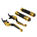 Folding Extendable Brake Clutch Levers for Benelli TRK502/X (2017–2023) Gold