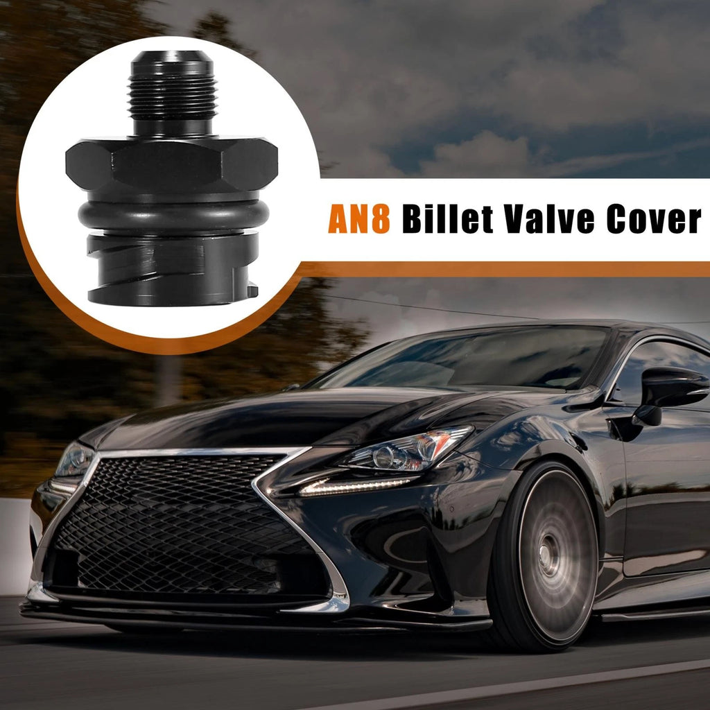 Billet Valve Cover Black Oil Cap Fitting for Lexus LS1 LS6 LS2 (1999–2009)