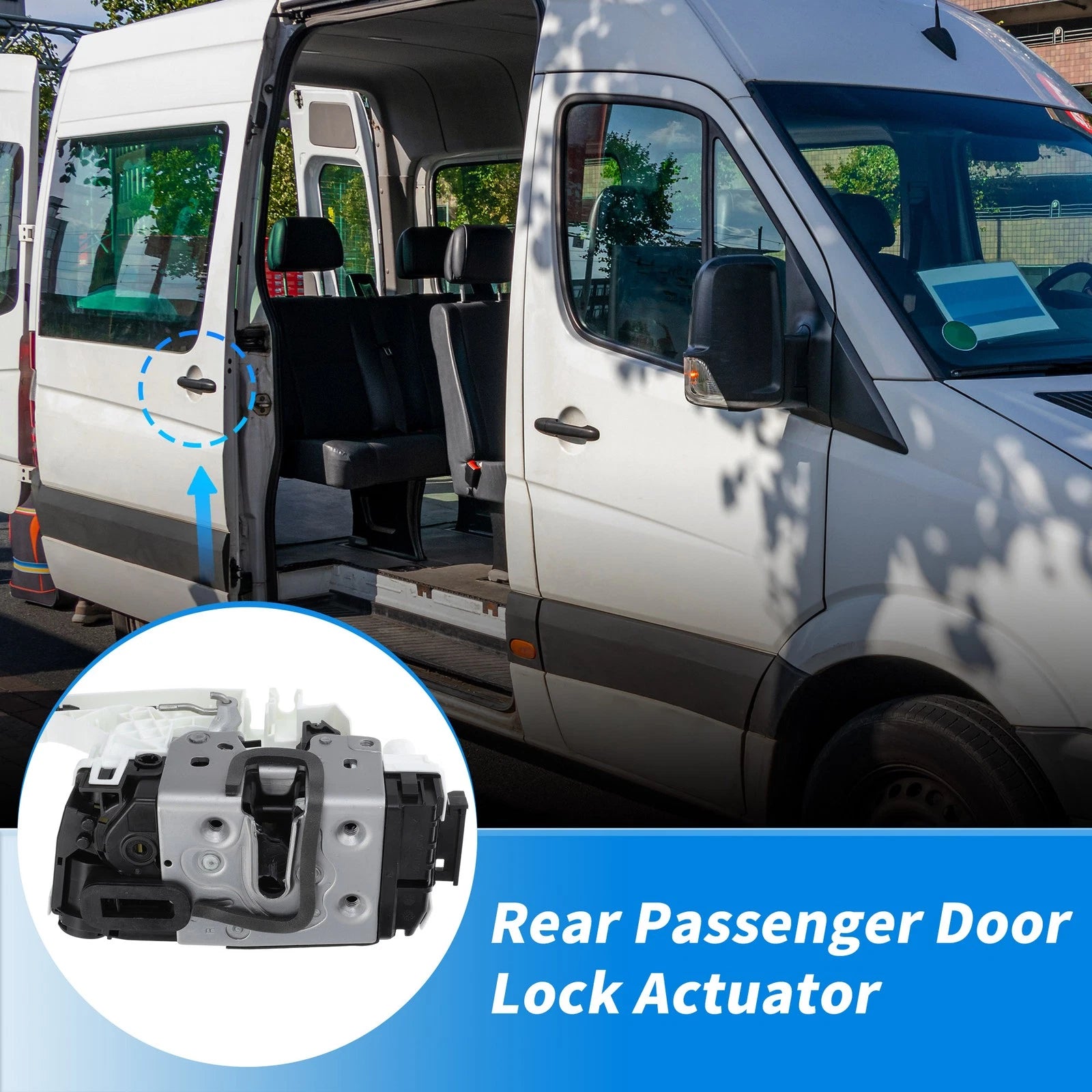 Door Lock Actuator Replacement for Mercedes-Benz Sprinter 2500 3500 (2013–2018)