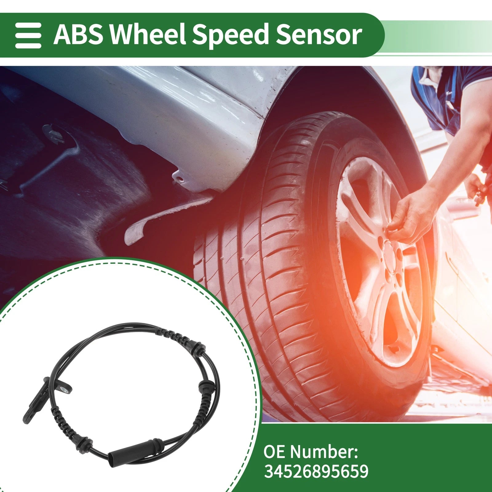 ABS Wheel Speed Sensor Front Left Replacement for BMW X3 (2018–2024)