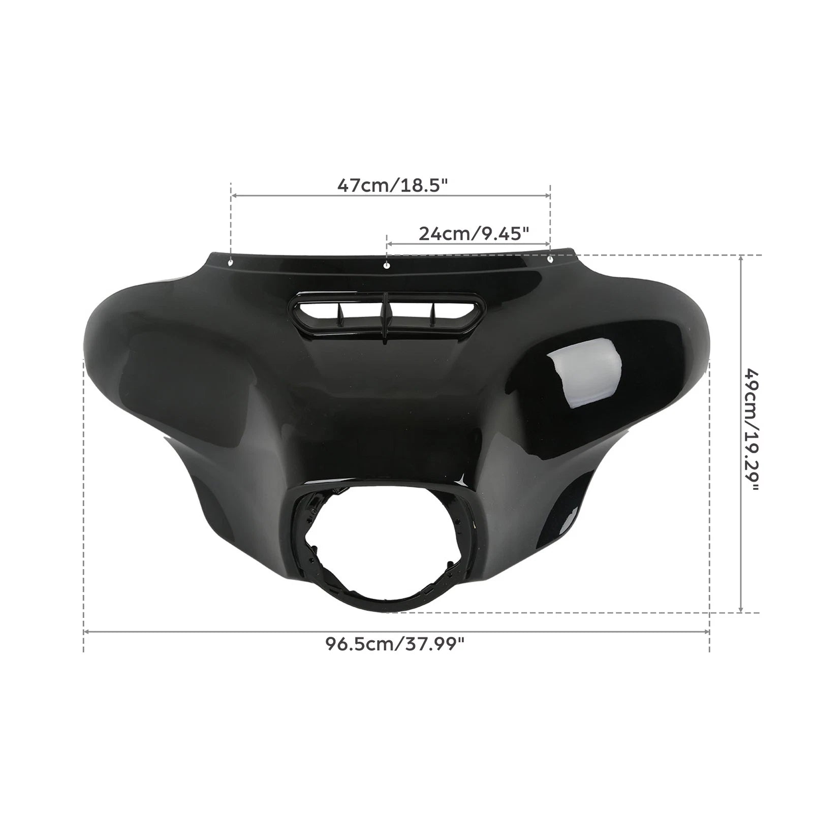 Batwing Outer Fairing 12.5" Windshield for Harley Electra Glide (2014–2024)