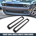 Front Grill Insert Set Black Replacement for Dodge Challenger (2015–2020)