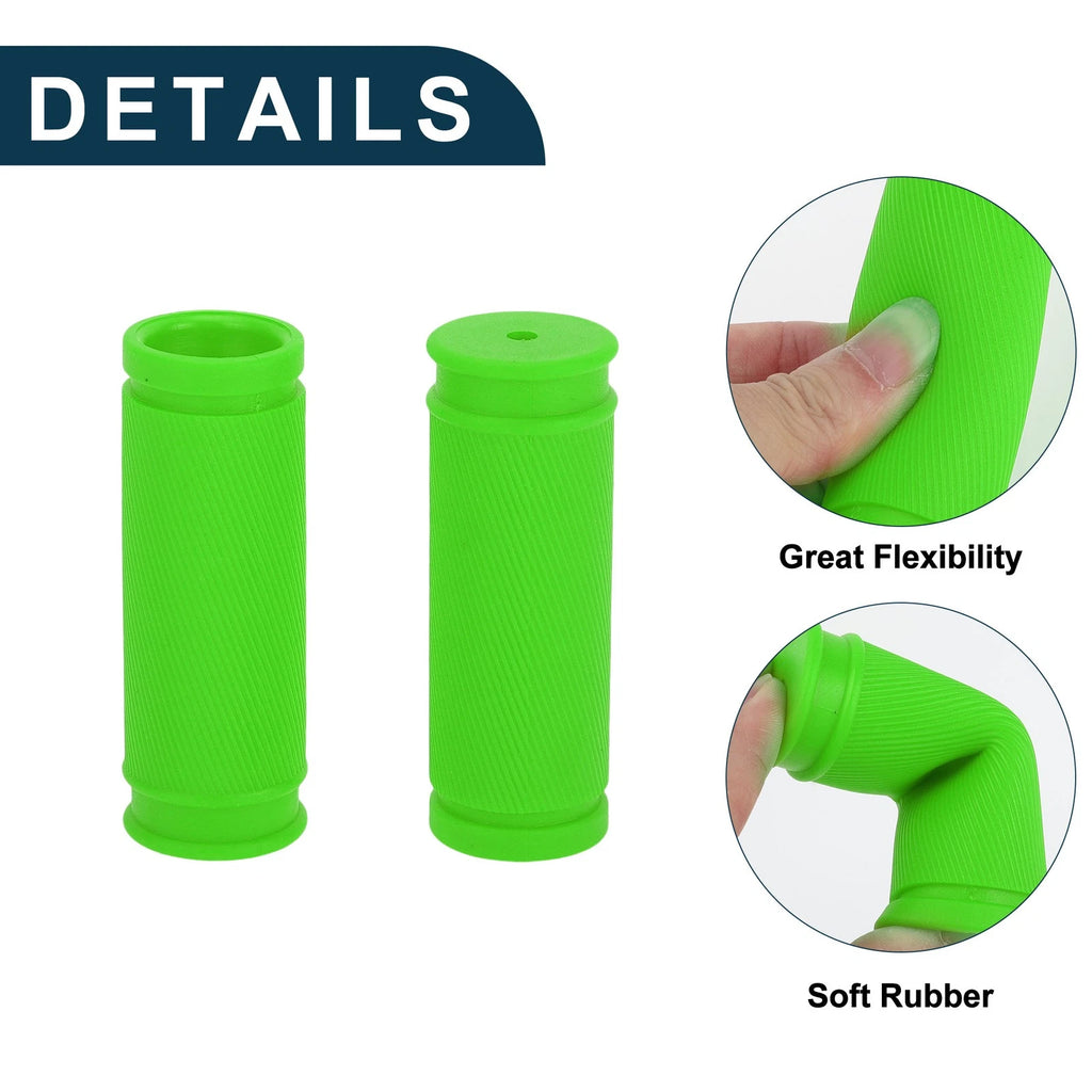 Handlebar Grip Covers 85mm Lightweight End Protector for Bike Pair (Green)