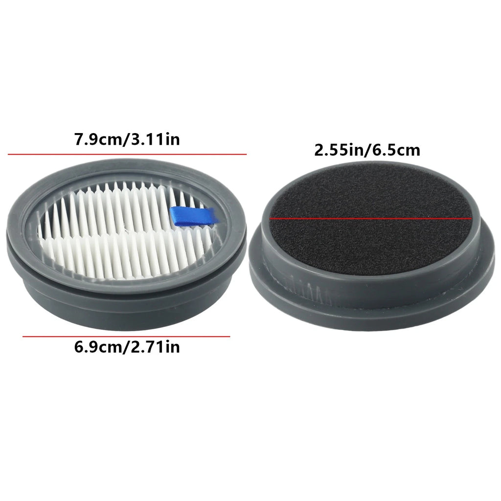 6-Piece Washable Filter Set for Homany SmartVac 12 (Compatible)