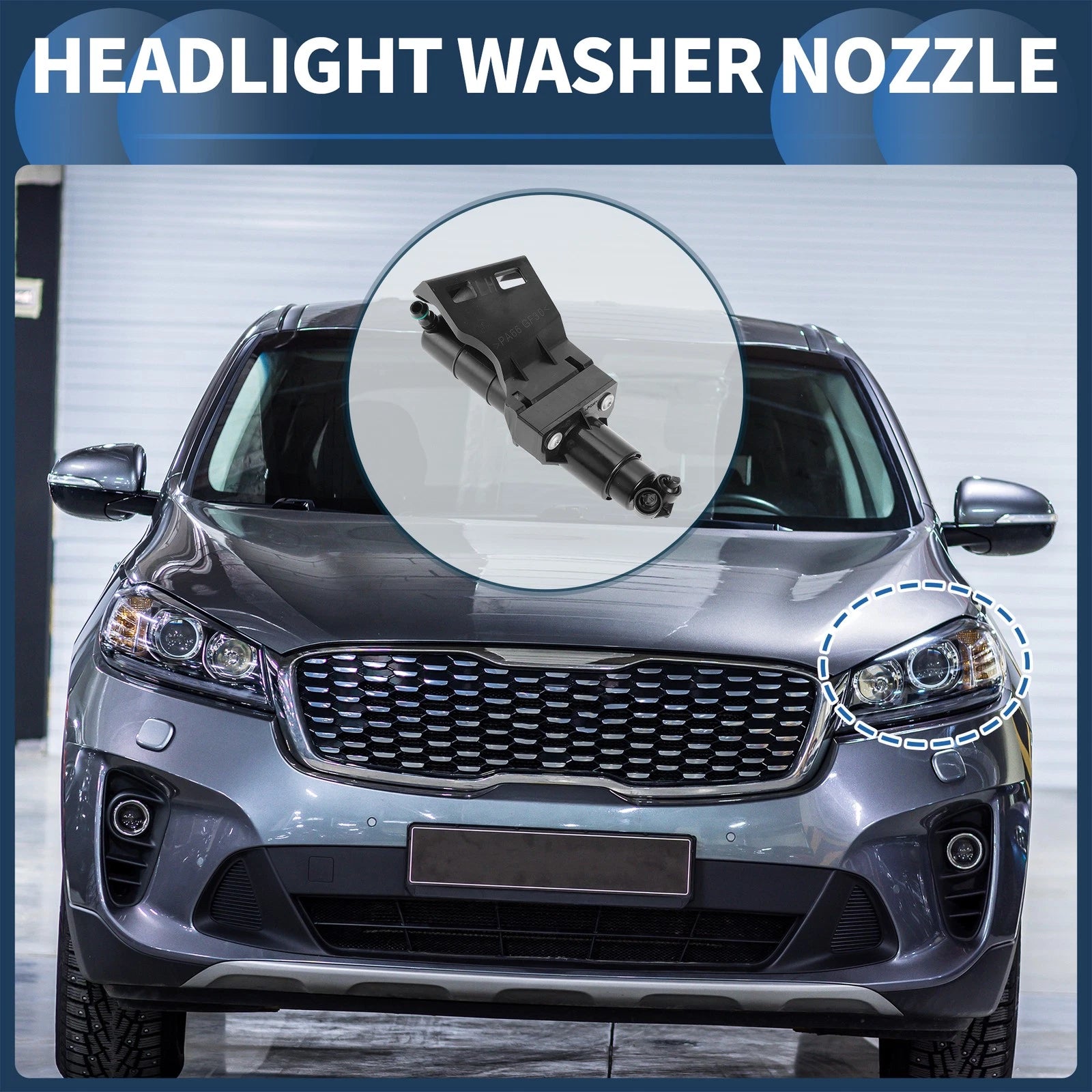 Front Driver Side Headlight Washer Nozzle Replacement for Mercedes-Benz GL320 (2007–2012)