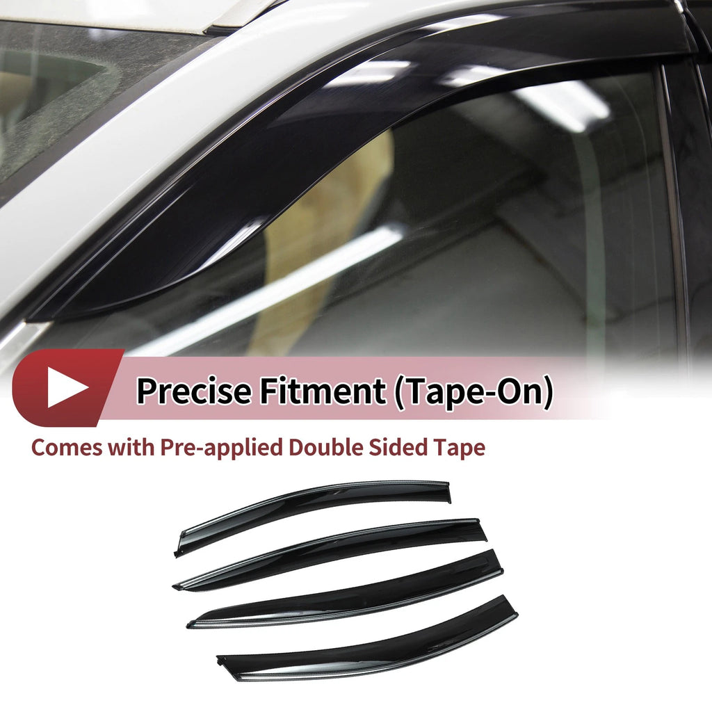 Window Deflectors Side Vent Visors 1 Set for Chevrolet Cruze (2015–2019)