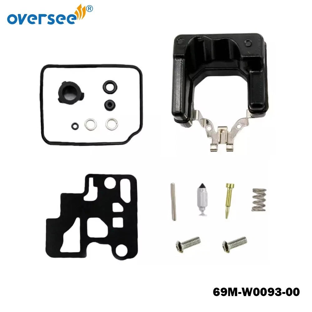 Carburetor Repair Kit for Yamaha F 2.5HP A B Outboard (1969–1969) 69M-14301-10, 69M-W0093-00