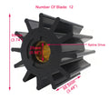 Water Pump Impeller for Jabsco Johnson Volvo (17936-0001, 09-814B, 875697, 844683)