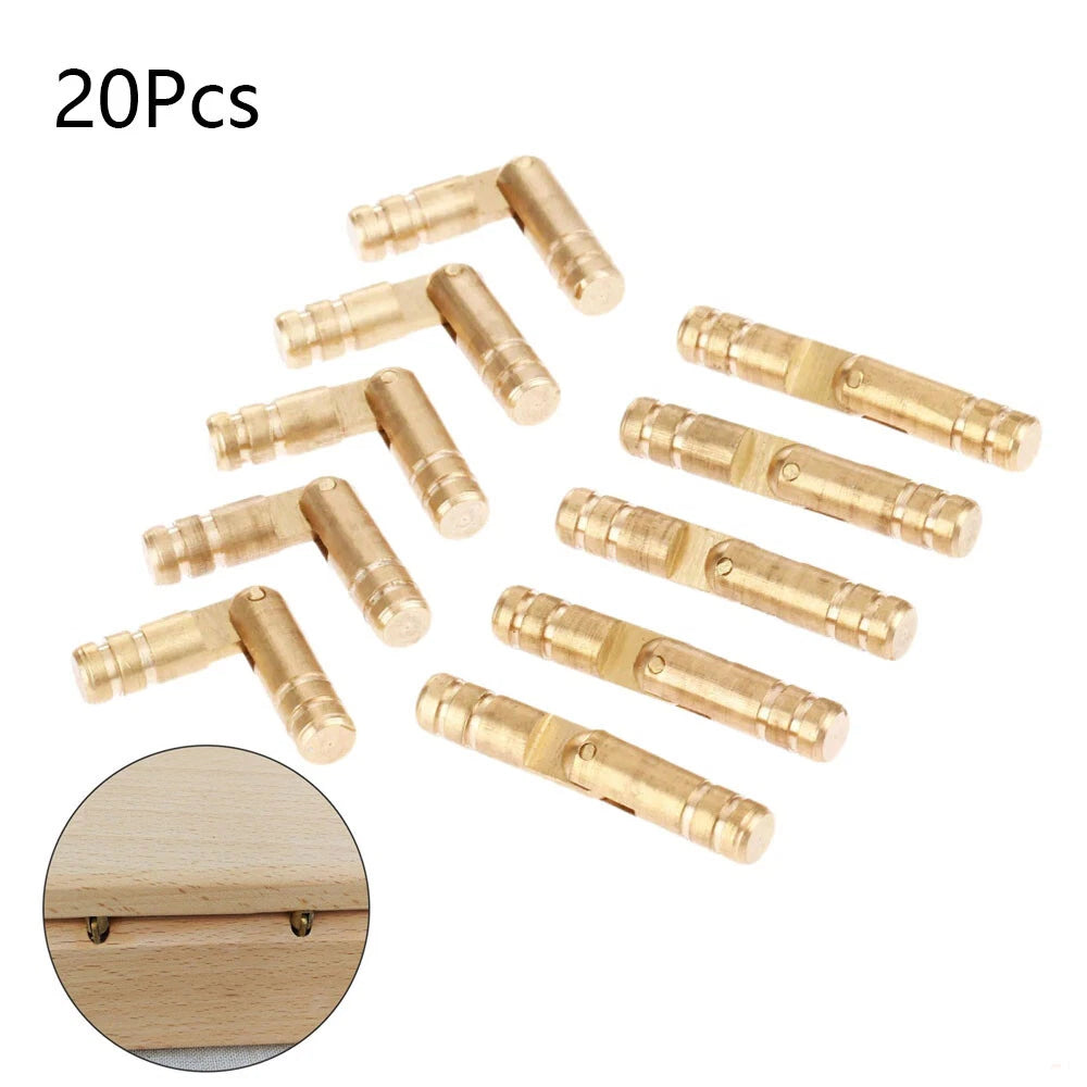 20Pcs Brass Barrel Hinges for Jewelry Box (Concealed, Invisible)