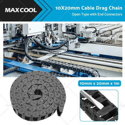 Drag Chain Cable Carrier 10mm x 20mm for CNC Router (Open Type)