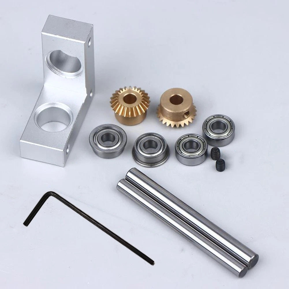 Right Angle Rotator 90 Deg Gear Ratio Dual Bearing Support for Mini