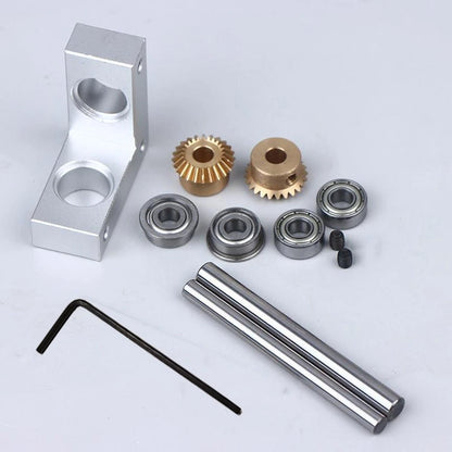 Right Angle Rotator 90 Deg Gear Ratio Dual Bearing Support for Mini