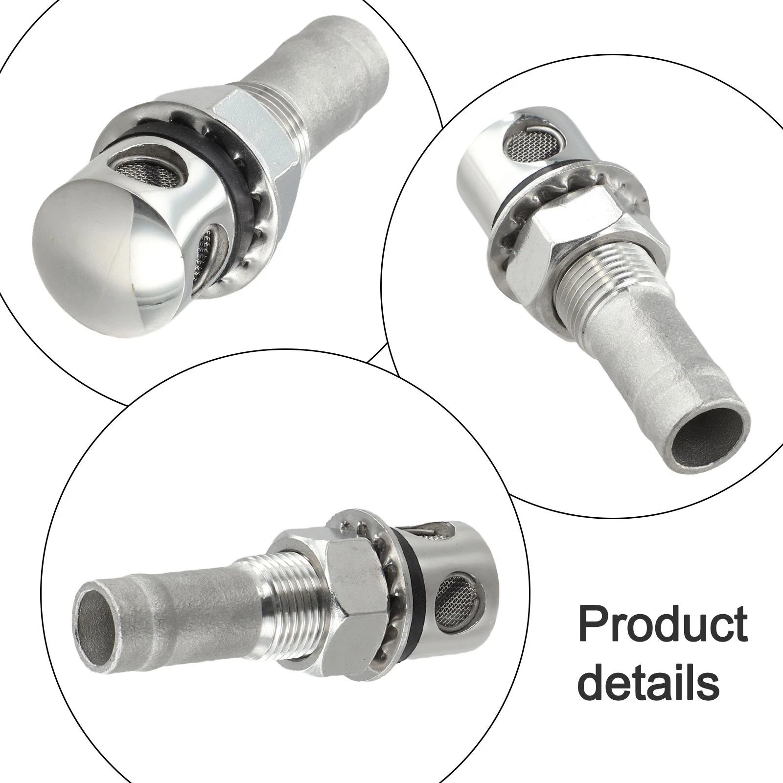 Through Hull Tank Vent for High Performance (Stainless Steel)