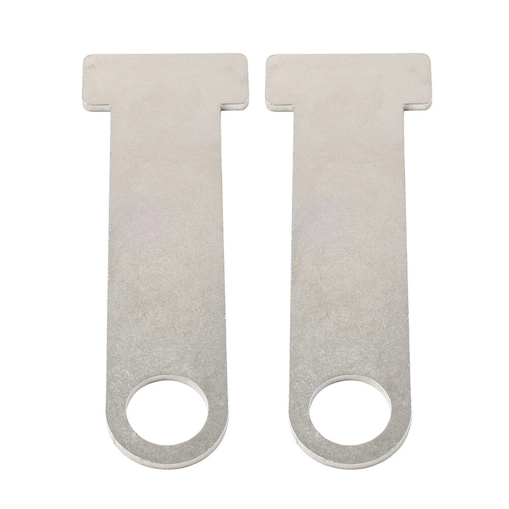 2X Motorcycle Helmet Strap D-Ring Steel Lock Extensions for Universal Fit