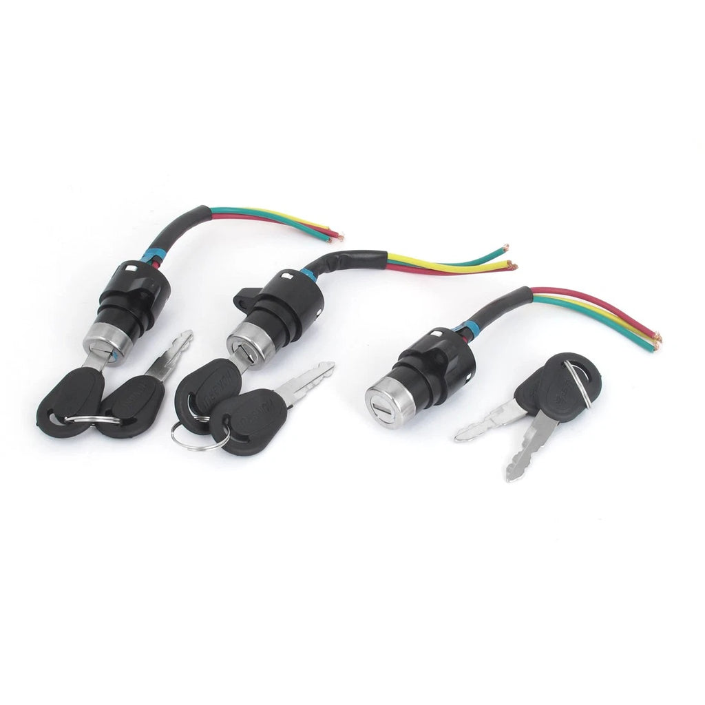 3pcs Ignition Switch Lock with Keys for Electric Go Kart ATV (2010–2024)