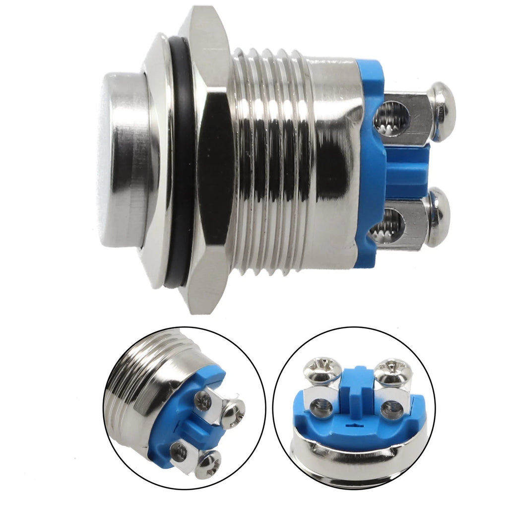 Push Button Switch 18mm for (3-220V, IK09, Waterproof)