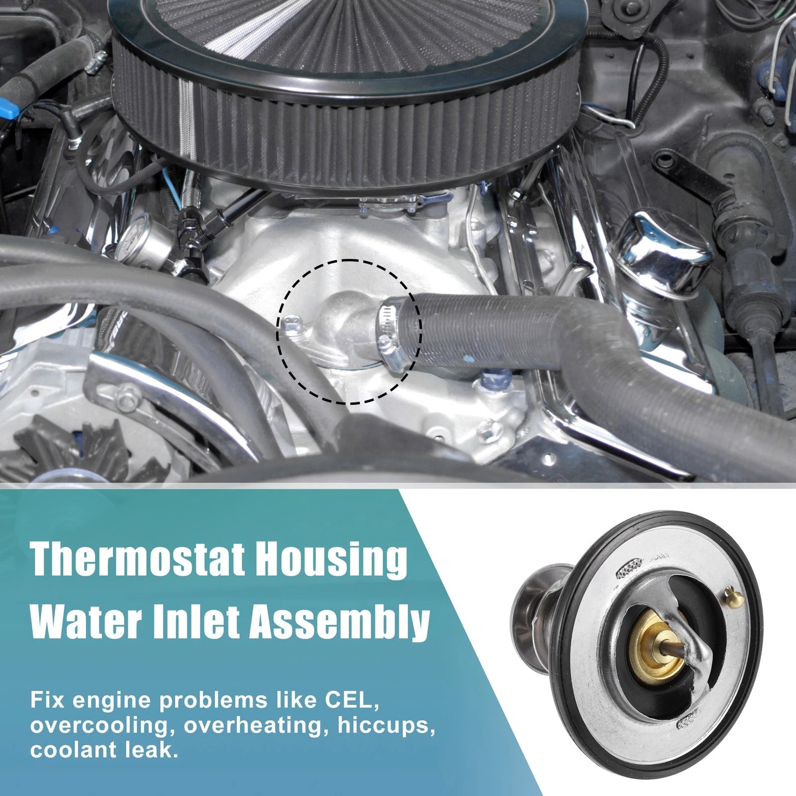 Coolant Thermostat Housing Assembly Replacement for Toyota 4Runner (2003–2009)