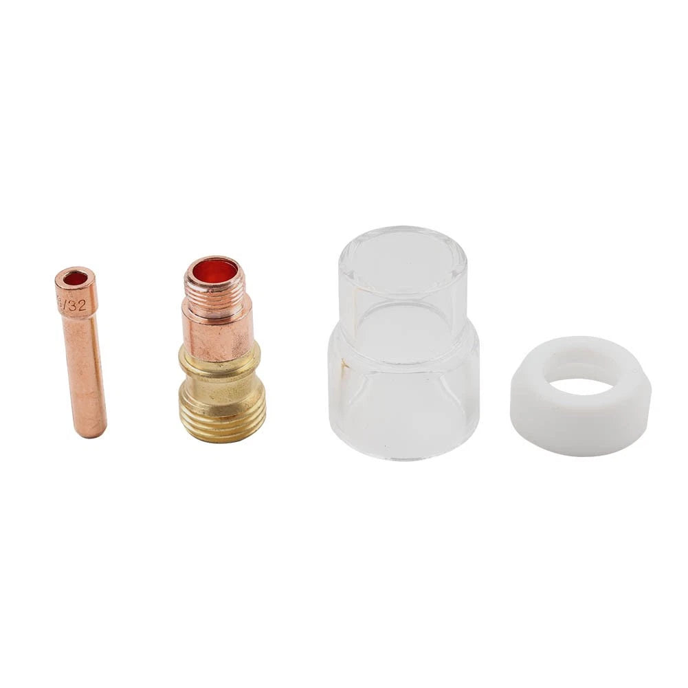 10PCS TIG Welding Torch Stubby Gas Lens #12 Pyrex Cup Kit for WP-17/18/26