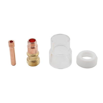 10PCS TIG Welding Torch Stubby Gas Lens #12 Pyrex Cup Kit for WP-17/18/26
