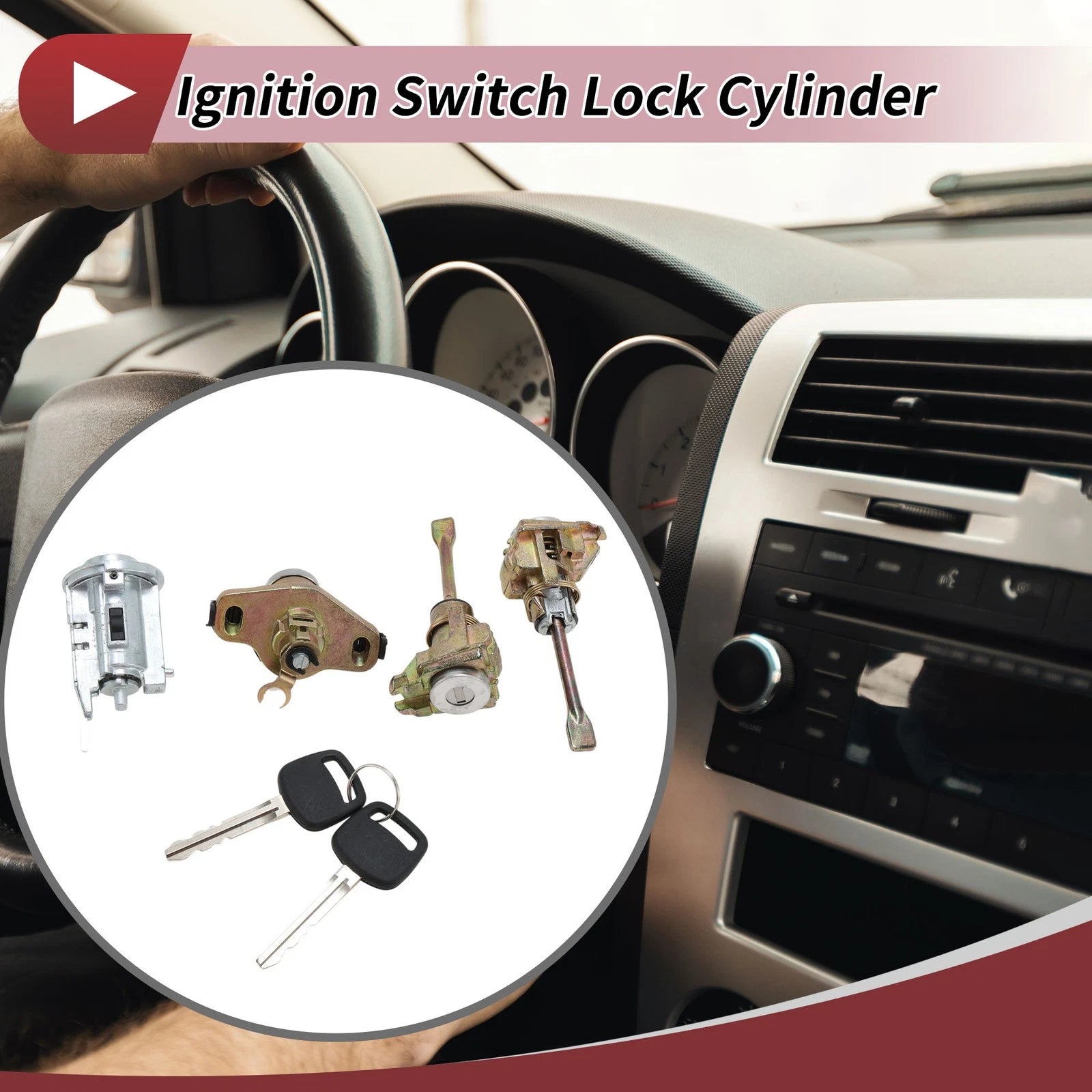 Ignition Lock Cylinder Replacement for Toyota Corolla 1.8L L4 (2003–2008)
