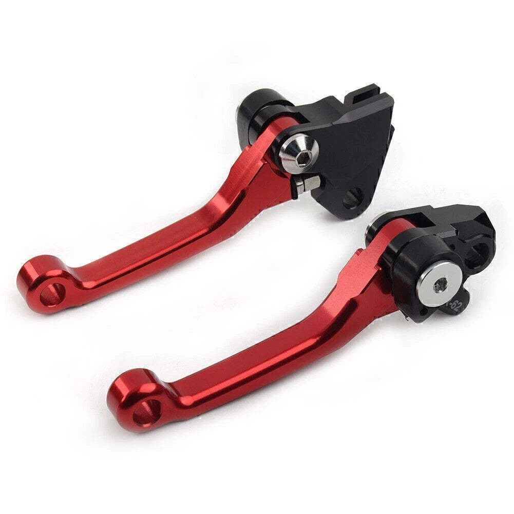 Pivot Dirt Clutch Brake Levers for Kawasaki KX450F (2006–2012) - Red