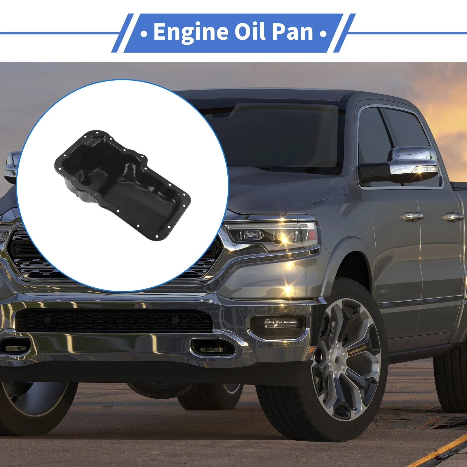 Engine Oil Pan Replacement for Dodge Dakota 2006–2010 (Iron)