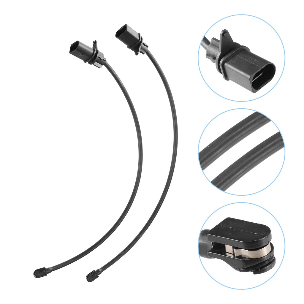 2X Front Brake Pad Sensor for Audi A4 A5 A6 A8 (Plastic Rubber)