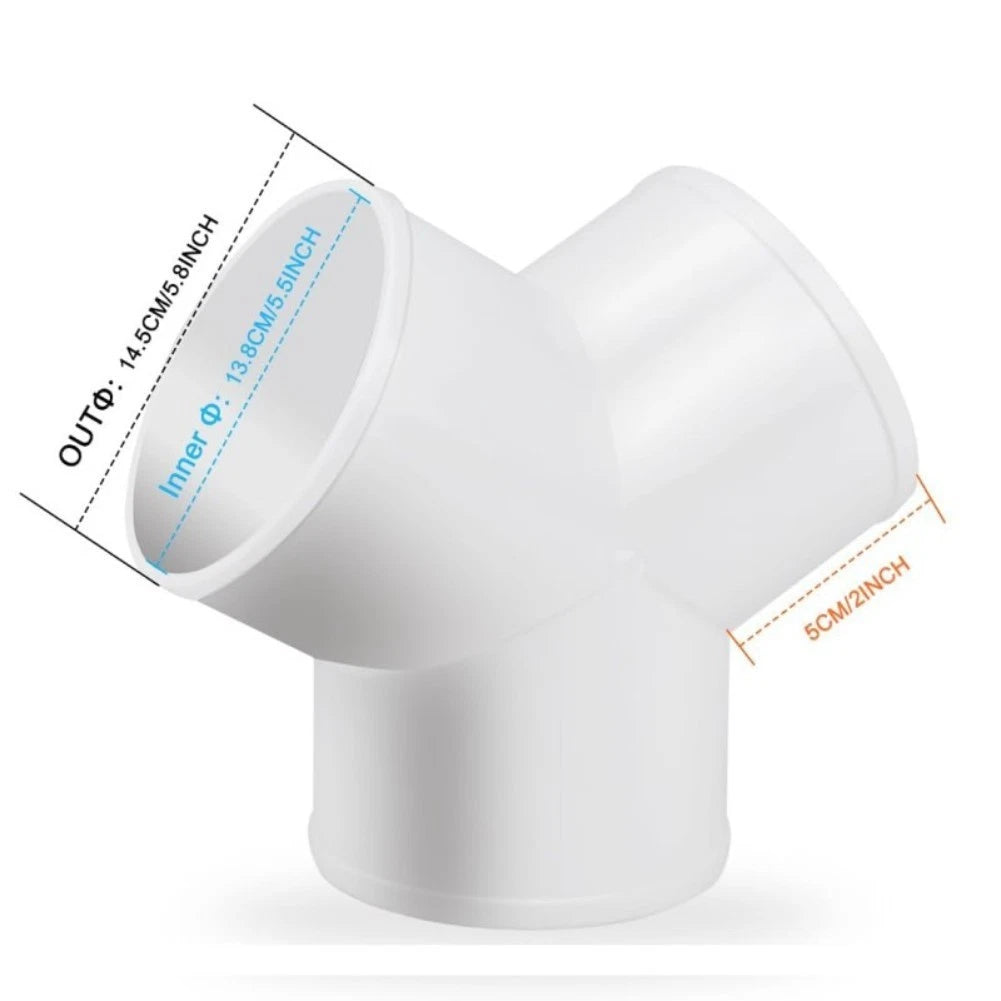 3 Way Exhaust Hose Adapter for Effective Airflow Control