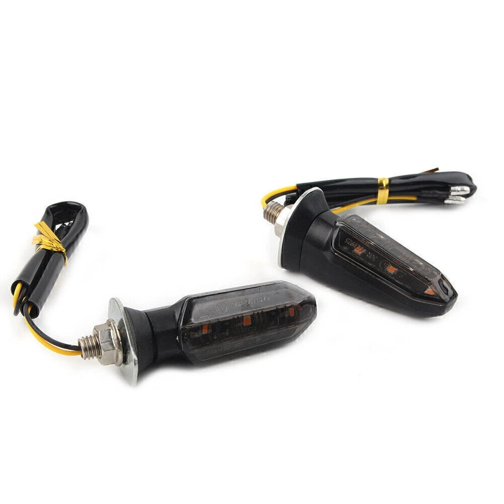 LED Turn Signal Indicator Amber Blinker Light for Universal Motorcycle