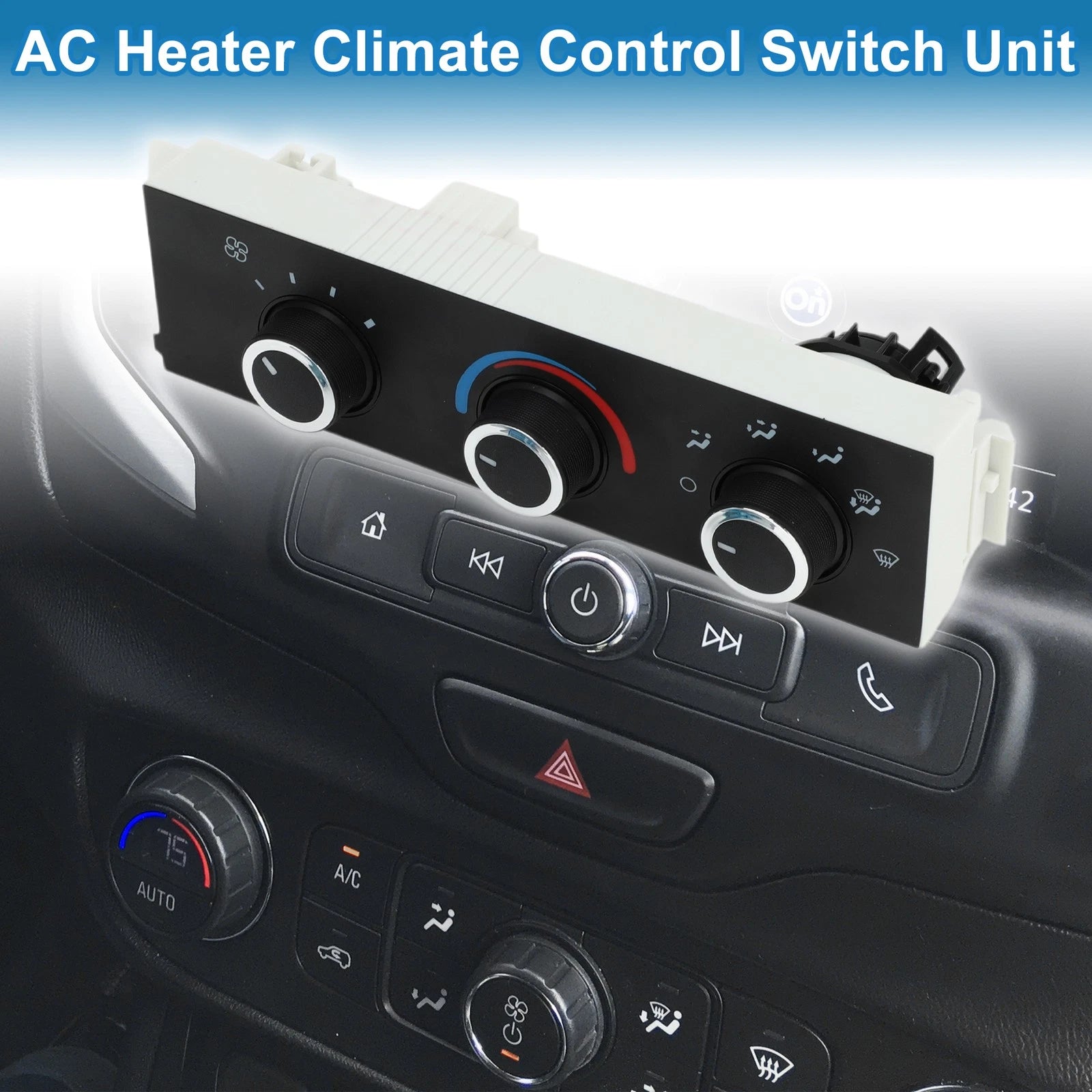 HVAC A/C Heater Climate Control Panel Replacement for Chevrolet Express (2000–2023)