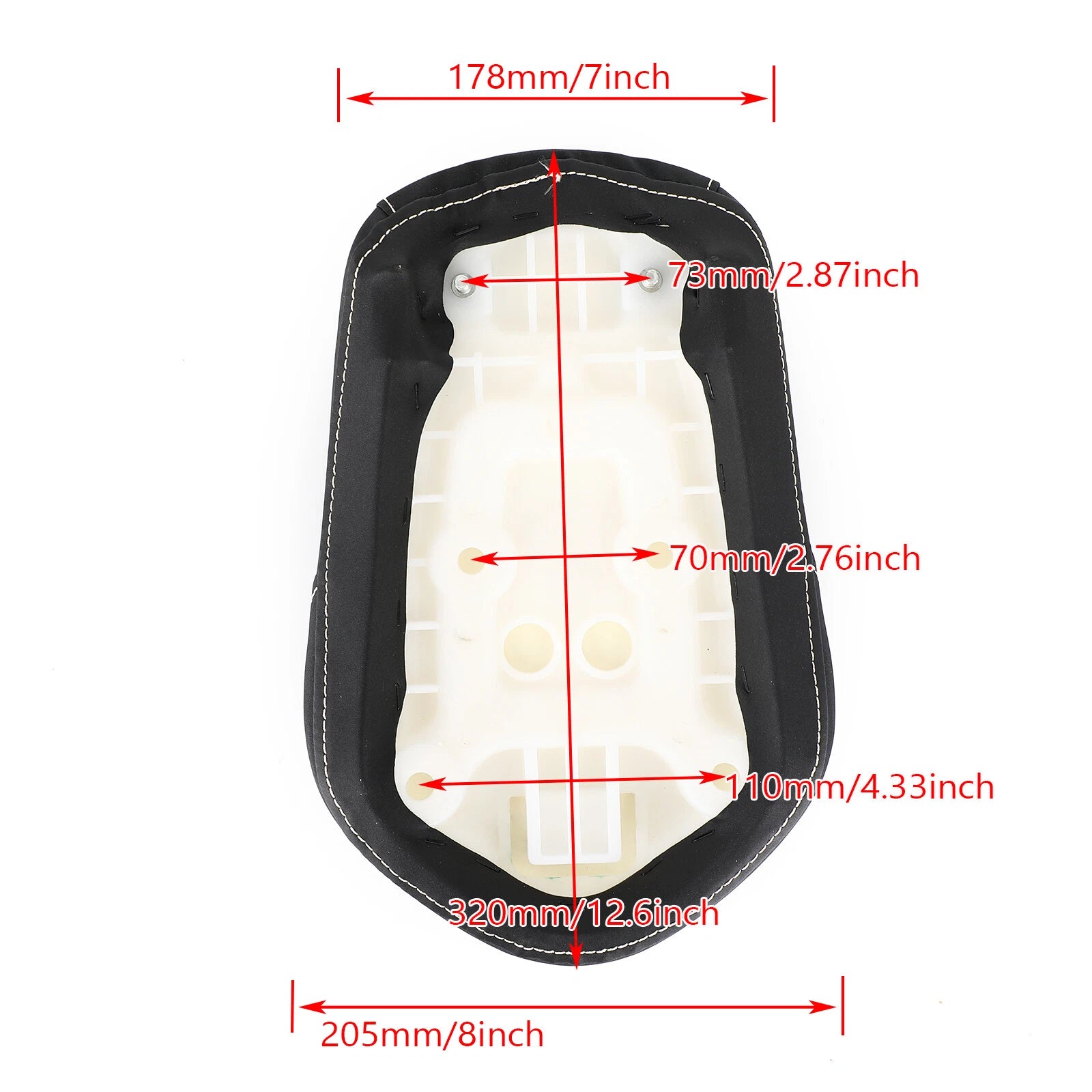 Rear Passenger Seat Cushion for Yamaha Bolt XV950 XVS950 (2014–2020)