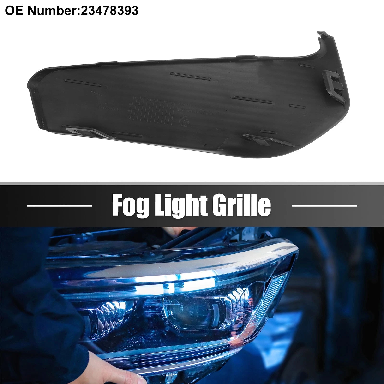 Fog Light Grille Cover Trim Front Left for Chevy Malibu (2016–2018)