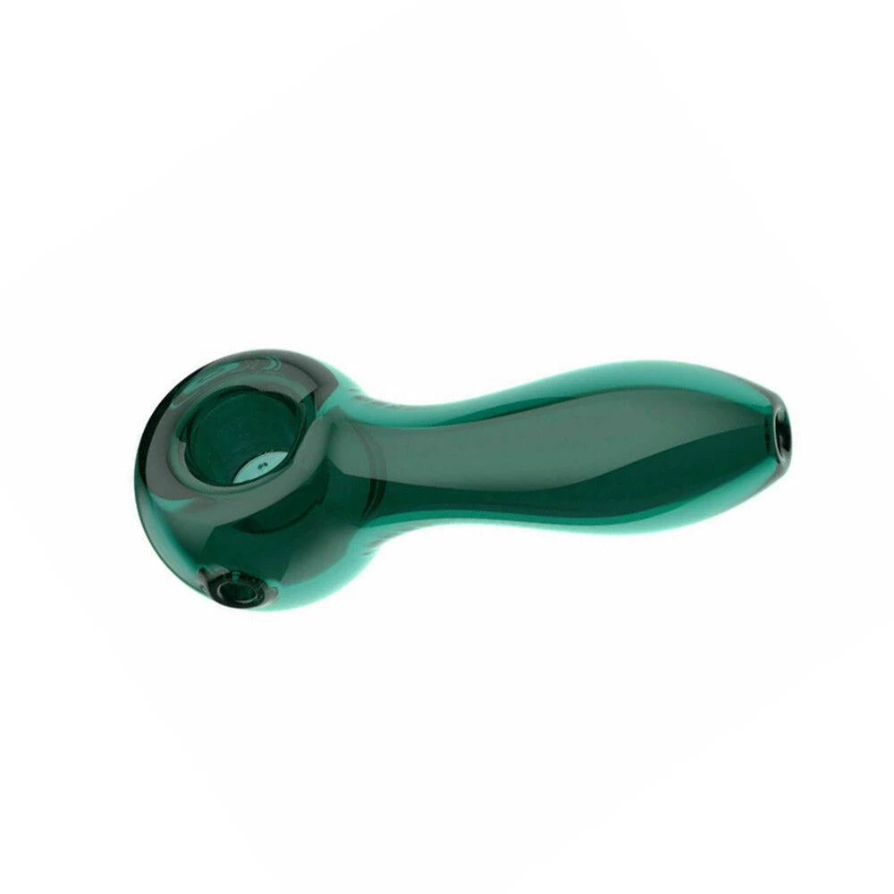 4" Mini Glass Spoon Pipe for Smoking (Green Bowl)