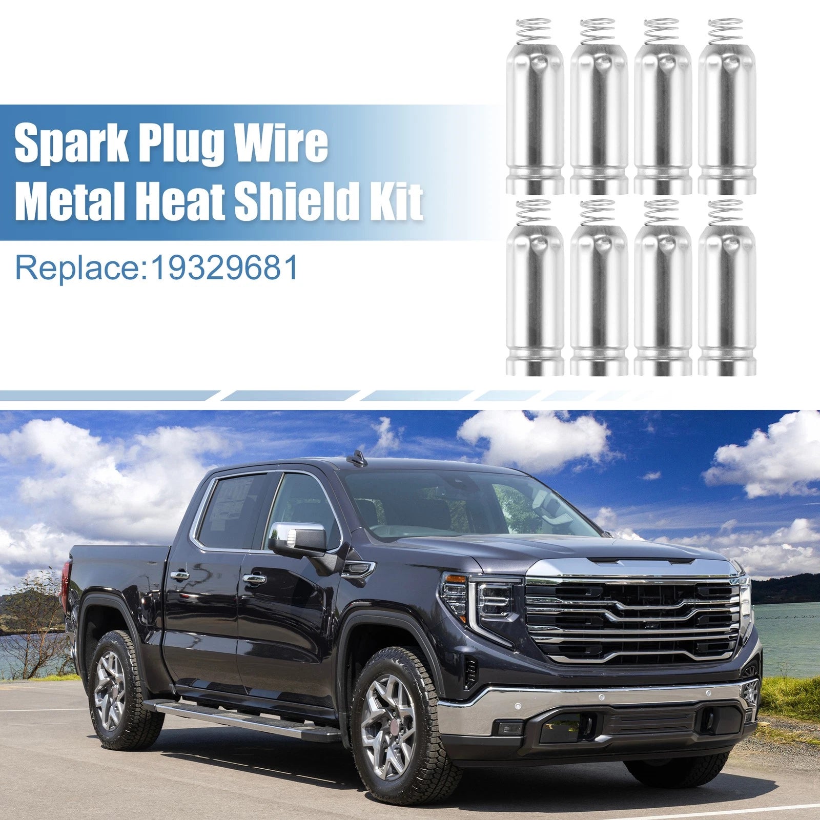 Spark Plug Wire Heat Shield Kit for Chevy Silverado 5.3L 6.0L (1999–2007)
