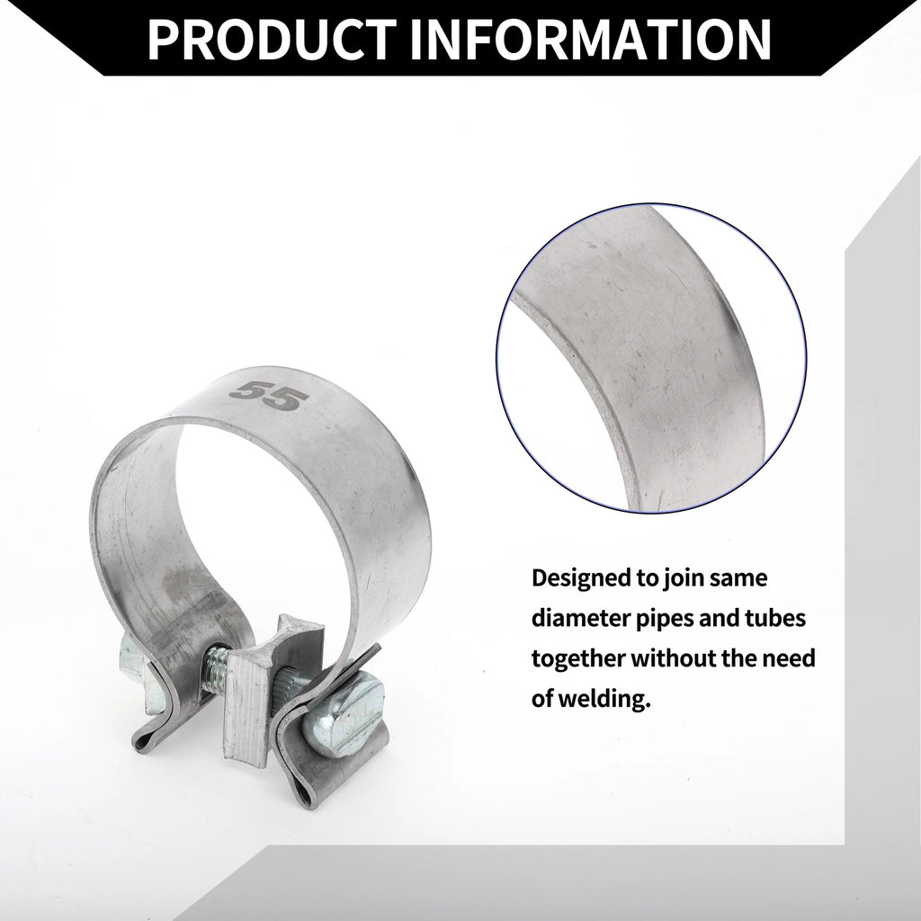 Exhaust Pipe Clamp for Car (2.17" 30mm)