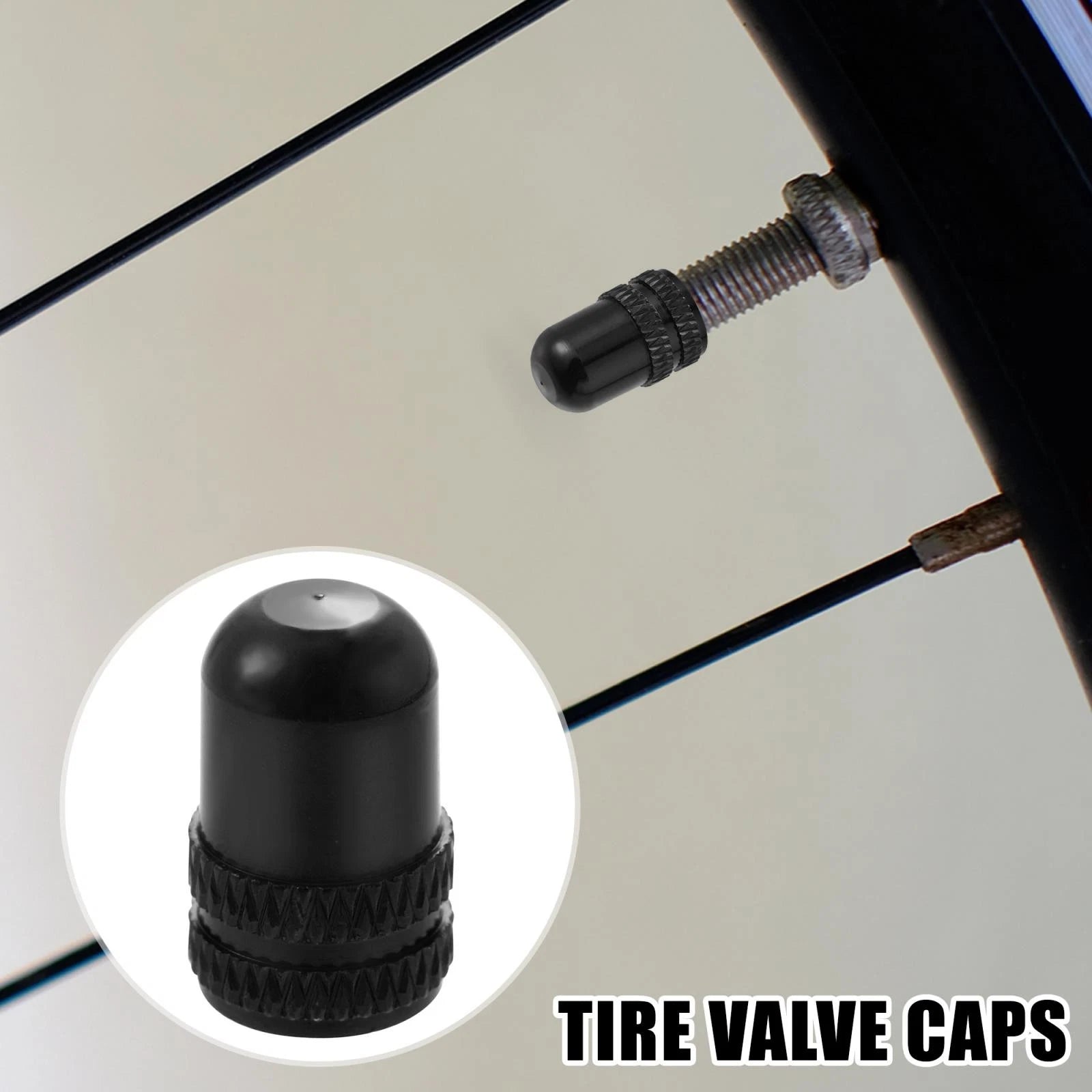 4Pcs Universal Bicycle Valve Caps American Type Tire Dust Covers