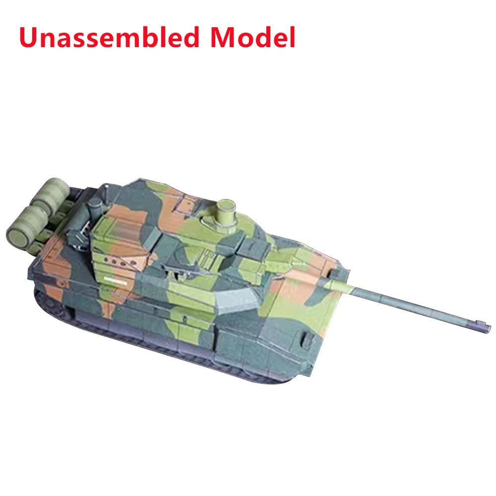 1/43 DIY French Leclerc Tank Model Unassembled Military Scene