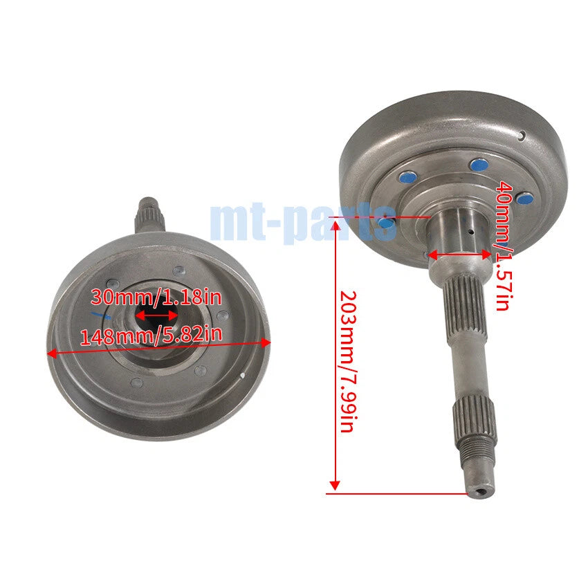 Front Clutch Variator Pulley Set for Explorer UTV Grumbler 500 / Bazooka 625 4x4