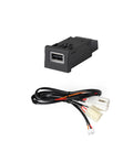 USB-A QC3.0 Charger Port Socket Kit for Transporter (2015–2024) LED Red